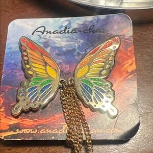 Colorful Butterfly Brooch